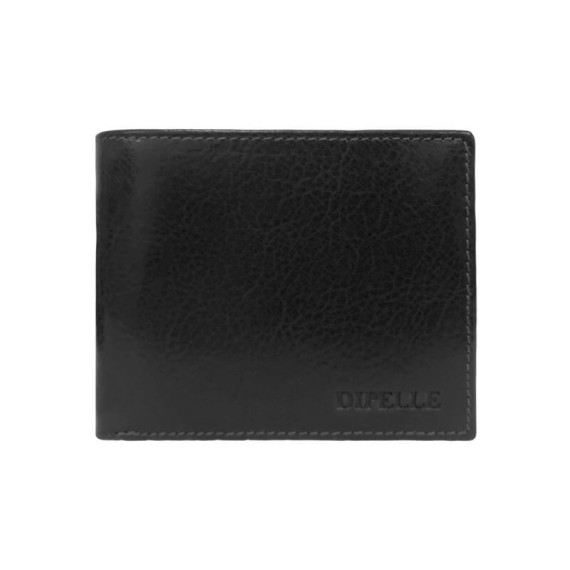 Carteira para Documentos c/ Porta-Moedas RFID DIPELLE 1801 Preta | Ref. 254.DP1801P