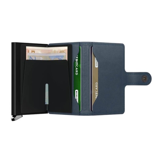 Carteira SECRID Premium Miniwallet Emboss Lines Teal | Ref. 297.MEL-T