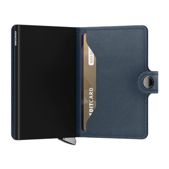 Carteira SECRID Premium Miniwallet Emboss Lines Teal | Ref. 297.MEL-T