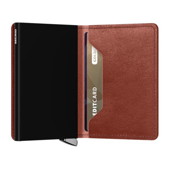 Carteira SECRID Premium Slimwallet Basco Brown | Ref. 297.SBC-B
