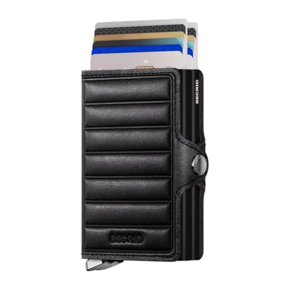 Carteira SECRID Premium Twinwallet Emboss Lines Black | Ref. 297.TEL-B