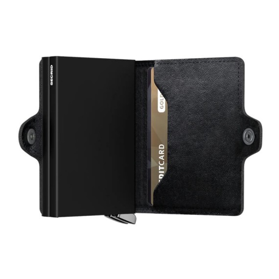 Carteira SECRID Premium Twinwallet Emboss Lines Black | Ref. 297.TEL-B
