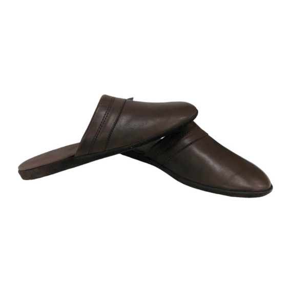 Chinelos de Quarto em Pele JOSEPH LOUIS Castanho Tamanho 42 | Ref. 318.2134C42 Chinelos de Quarto em Pele JOSEPH LOUIS Castanho Tamanho 42 | Ref. 318.2134C42