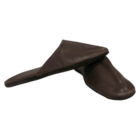 Chinelos de Viagem c/ Bolsa em Pele N.º 45 JOSEPH LOUIS Castanho | Ref. 318.023/2119C45