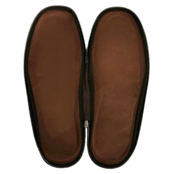 Chinelos de Viagem c/ Bolsa em Pele N.º 45 JOSEPH LOUIS Castanho | Ref. 318.023/2119C45