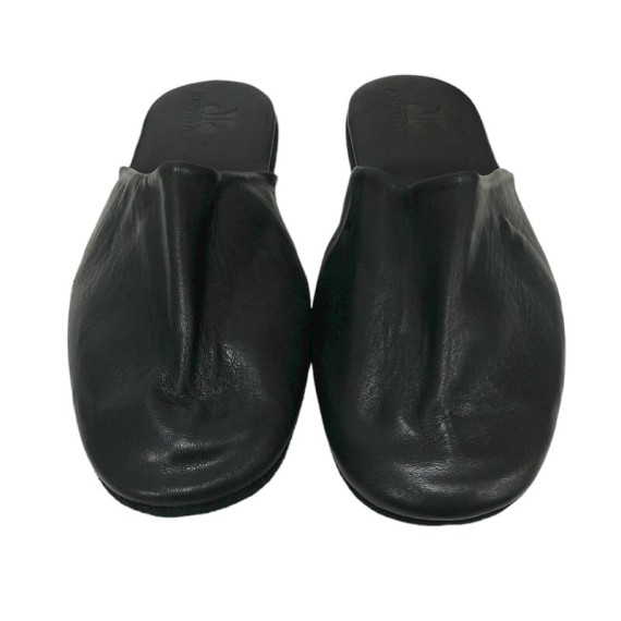 Chinelos de Viagem c/ Bolsa em Pele N.º 44 JOSEPH LOUIS Preto | Ref. 318.023/2119P44