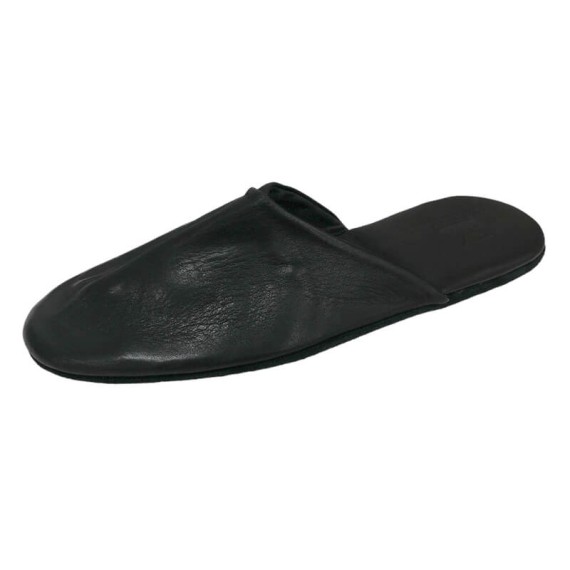 Chinelos de Viagem c/ Bolsa em Pele N.º 42 JOSEPH LOUIS Preto | Ref. 318.023/2119P42