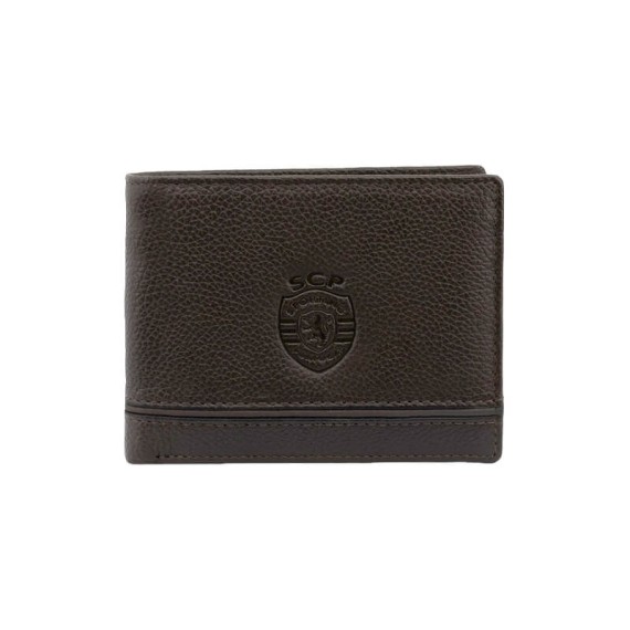 Conjunto Carteira + Porta-Chaves SPORTING 3126 Castanho | Ref. 254.SCP3126C