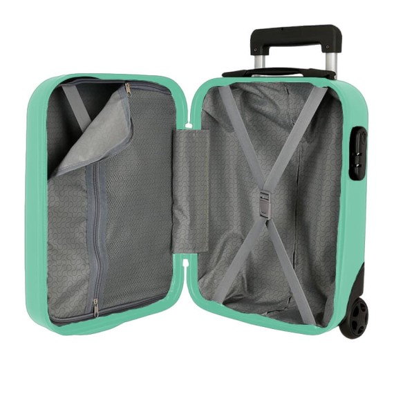 Mala de Cabine / Trolley 40cm 2R Vueling ROLL ROAD Flex Verde Água | Ref. 186.584996B