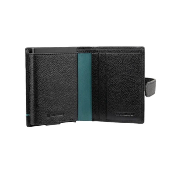 Porta-Cartões c/ Ejetor SPORTING 3189 Preto | Ref. 254.SCP3189P