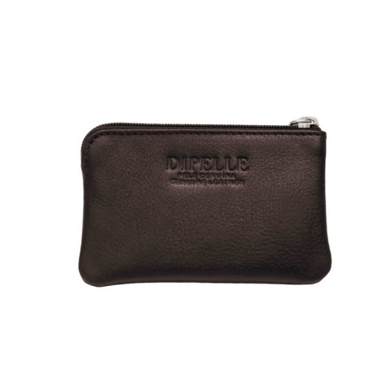 Porta-Moedas c/ Anel para Chaves RFID DIPELLE 1807 Castanho | Ref. 254.DP1807C