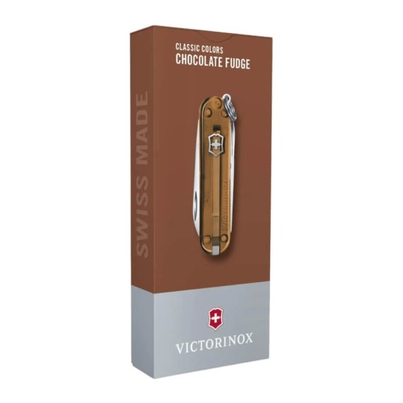 Canivete 58mm VICTORINOX Classic SD Transparente Chocolate Fudge | Ref. 320.06223.T55G