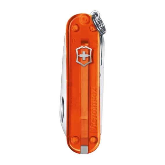 Canivete 58mm VICTORINOX Classic SD Transparente Fire Opal | Ref. 320.06223.T82G