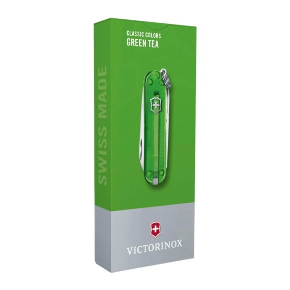 Canivete 58mm VICTORINOX Classic SD Transparente Green Tea | Ref. 320.06223.T41G