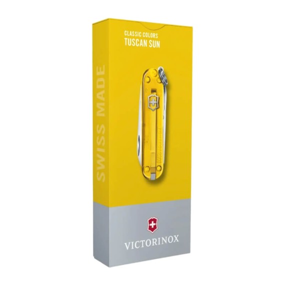 Canivete 58mm VICTORINOX Classic SD Transparente Tuscan Sun | Ref. 320.06223.T81G