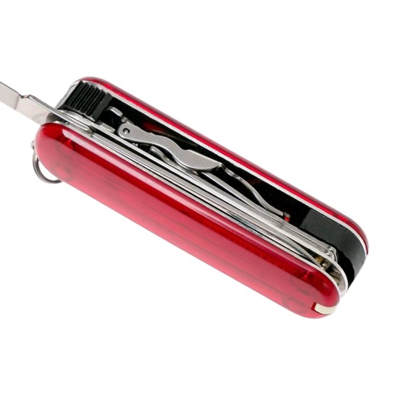 Canivete 65mm VICTORINOX Nail Clip 580 Vermelho Translúcido | Ref. 320.06463.T