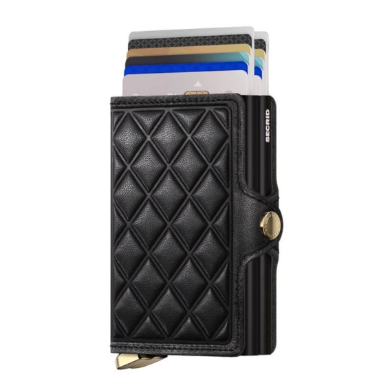 Carteira SECRID Premium Twinwallet Emboss Diamond Black | Ref. 297.TED-B