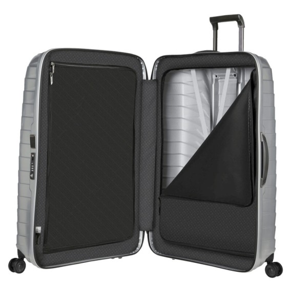 Samsonite Mala de Viagem / Trolley Gigante 86cm 4R PROXIS Prata | Ref. 92CW600625
