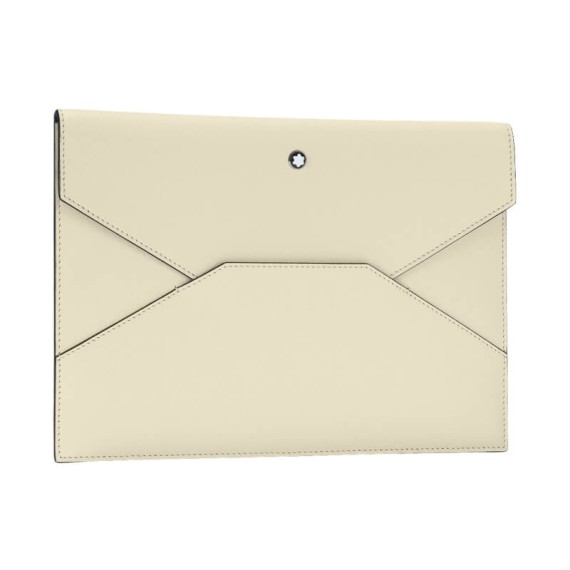 Bolsa de Mão Envelope MONTBLANC Sartorial Marfim | Ref. 238.130312 Bolsa de Mão Envelope MONTBLANC Sartorial Marfim | Ref. 238.130312