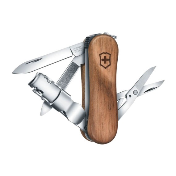 Canivete 65mm VICTORINOX Nail Clip Wood Castanho | Ref. 320.06463.94