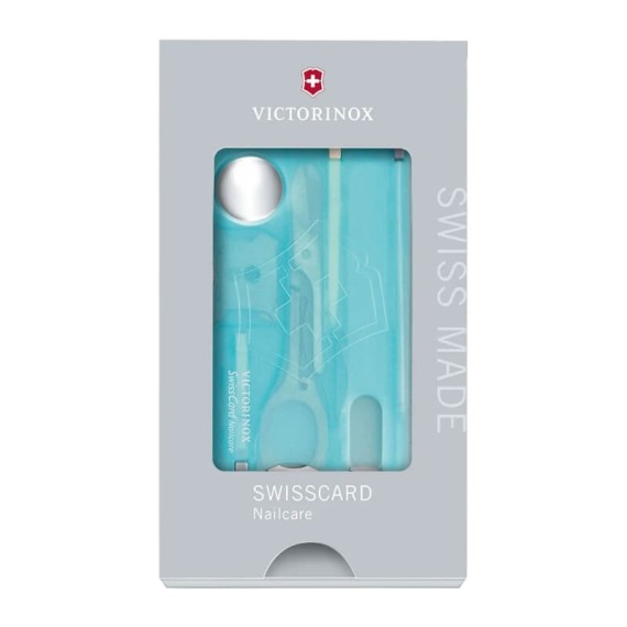 Swiss Card Classic VICTORINOX Nailcare Transparente Turquesa | Ref. 320.07240.T21