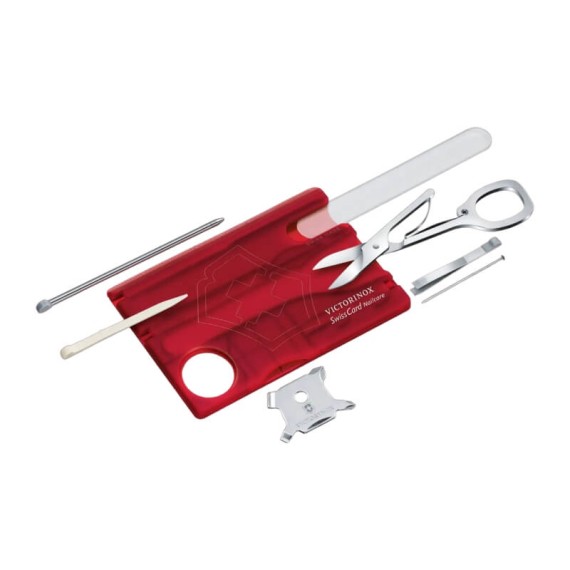 Swiss Card Classic VICTORINOX Nailcare Transparente Vermelho | Ref. 320.07240.T