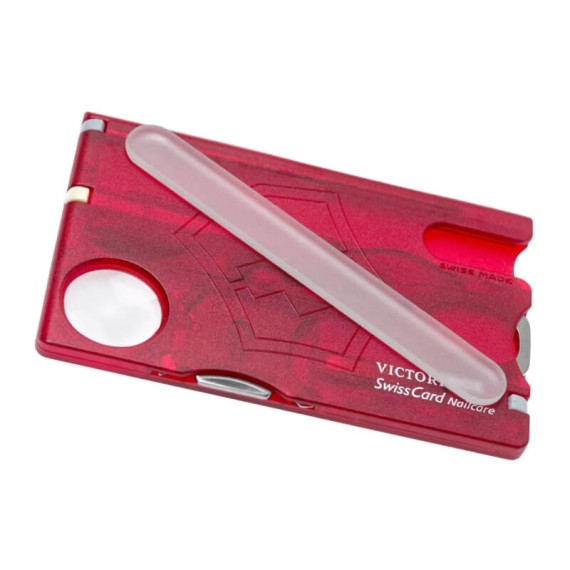 Swiss Card Classic VICTORINOX Nailcare Transparente Vermelho | Ref. 320.07240.T