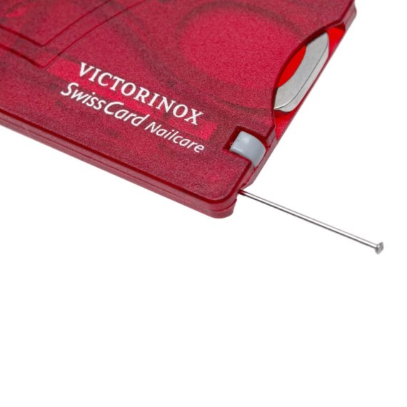 Swiss Card Classic VICTORINOX Nailcare Transparente Vermelho | Ref. 320.07240.T