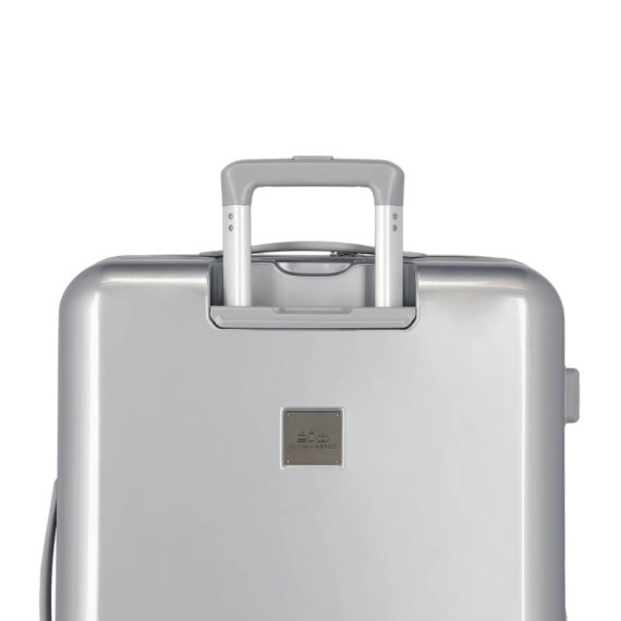 Mala de Cabine / Trolley 55cm 4R STITCH Disney 100 Prata | Ref. 186.3659321