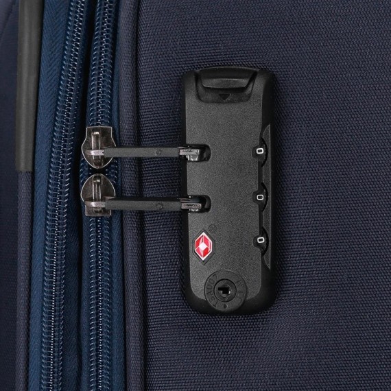 Mala de Cabine / Trolley 55cm 4R Exp. MOVOM Atlanta Azul | Ref. 186.5318622