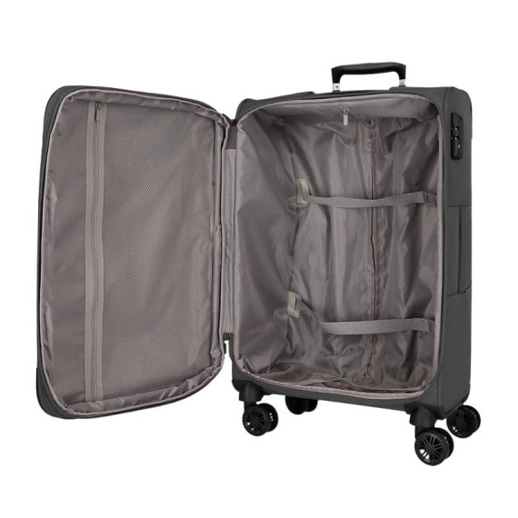 Mala de Viagem / Trolley Médio 66cm 4R Exp. MOVOM Atlanta Cinza | Ref. 186.5318723