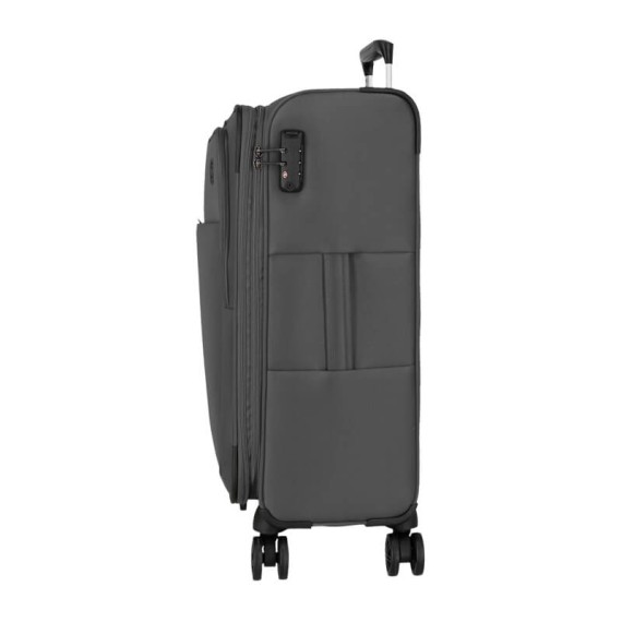 Mala de Viagem / Trolley Médio 66cm 4R Exp. MOVOM Atlanta Cinza | Ref. 186.5318723