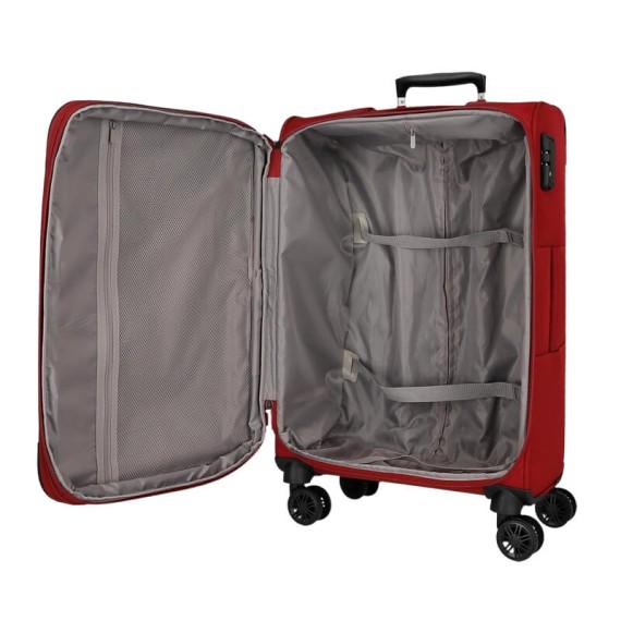 Mala de Viagem / Trolley Médio 66cm 4R Exp. MOVOM Atlanta Vermelha | Ref. 186.5318724