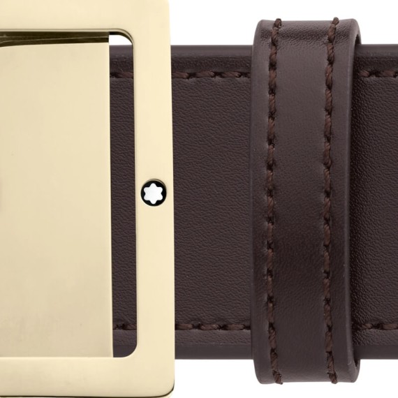 Cinto Clássico MONTBLANC Reversível 40mm Castanho Escuro/Cinza | Ref. 238.131165