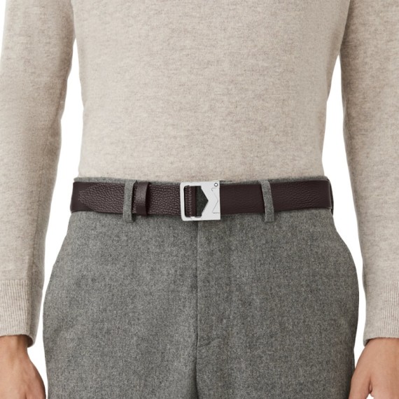 Cinto Clássico de Couro MONTBLANC Sfumato Fivela M 35mm Castanho | Ref. 238.131180