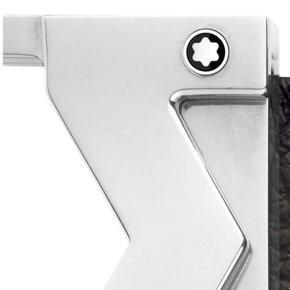 Cinto Clássico de Couro MONTBLANC Sfumato Fivela M 35mm Castanho | Ref. 238.131180