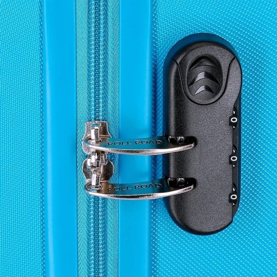 Mala de Cabine / Trolley 55cm 4 Rodas Exp. ROLL ROAD Flex Azul Turquesa | Ref. 186.584866A