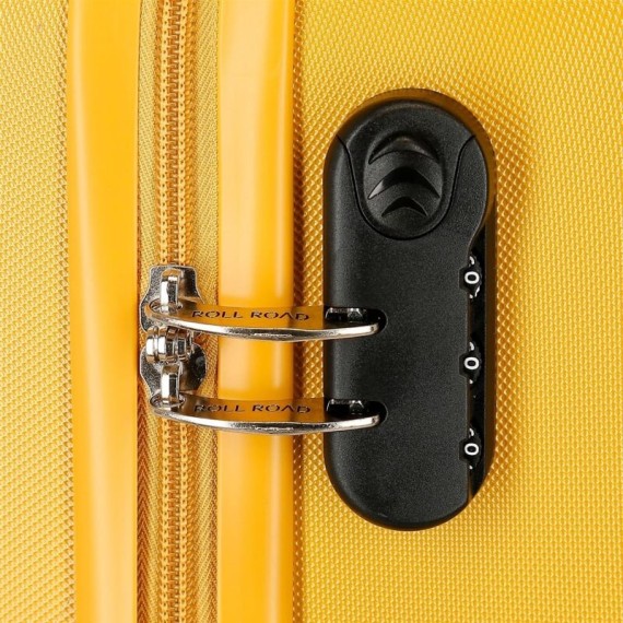 Mala de Cabine / Trolley 55cm 4 Rodas Exp. ROLL ROAD Flex Amarela | Ref. 186.584866D