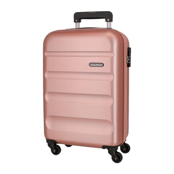 Mala de Cabine / Trolley 55cm 4 Rodas Exp. ROLL ROAD Flex Rosa Nude | Ref. 186.584866C