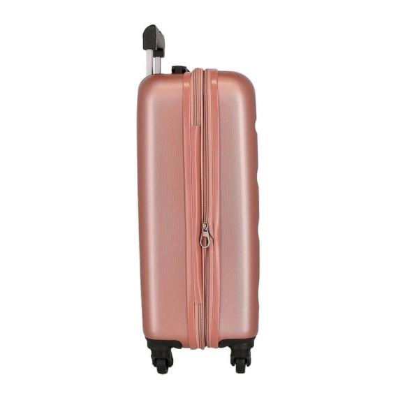 Mala de Cabine / Trolley 55cm 4 Rodas Exp. ROLL ROAD Flex Rosa Nude | Ref. 186.584866C
