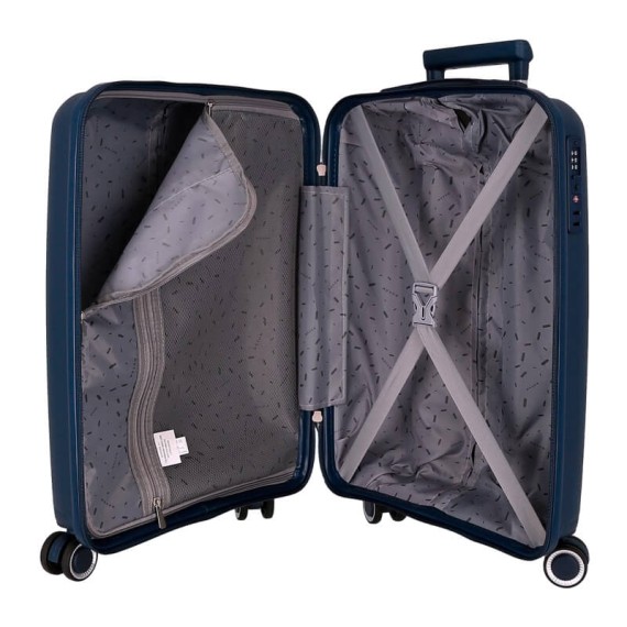 Mala de Cabine / Trolley 55cm 4R MOVOM Inari Azul Marinho | Ref. 186.5329122