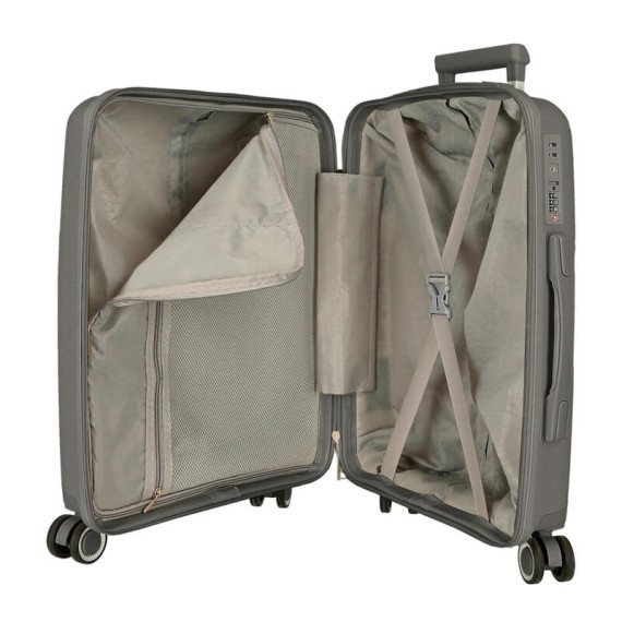 Mala de Cabine / Trolley 55cm 4R MOVOM Inari Cinza | Ref. 186.5329124