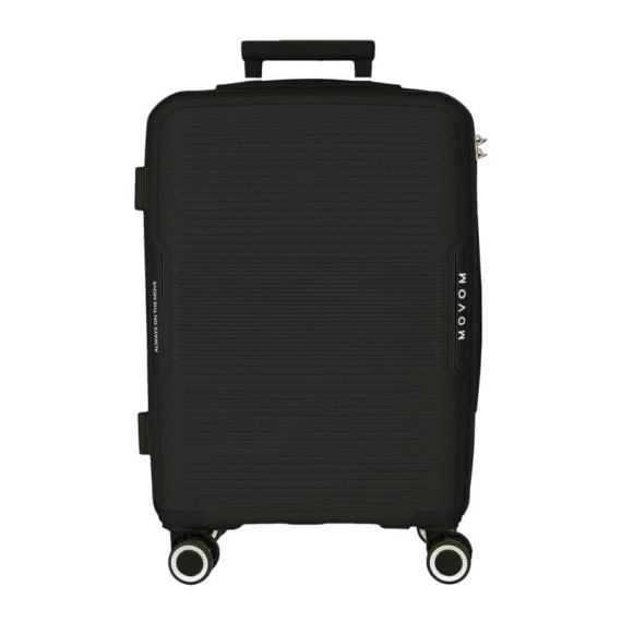 Mala de Cabine / Trolley 55cm 4R MOVOM Inari Preta | Ref. 186.5329121