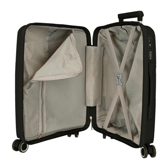 Mala de Cabine / Trolley 55cm 4R MOVOM Inari Preta | Ref. 186.5329121