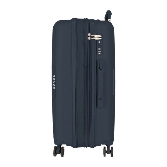Mala de Viagem / Trolley Grande 78cm 4R Exp. MOVOM Inari Preta | Ref. 186.5329322