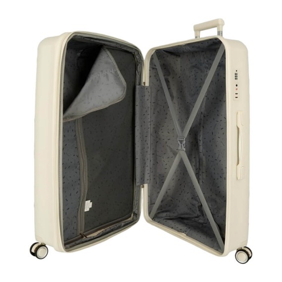 Mala de Viagem / Trolley Grande 78cm 4R Exp. MOVOM Inari Branca | Ref. 186.5329325