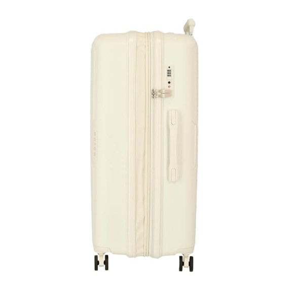 Mala de Viagem / Trolley Grande 78cm 4R Exp. MOVOM Inari Branca | Ref. 186.5329325