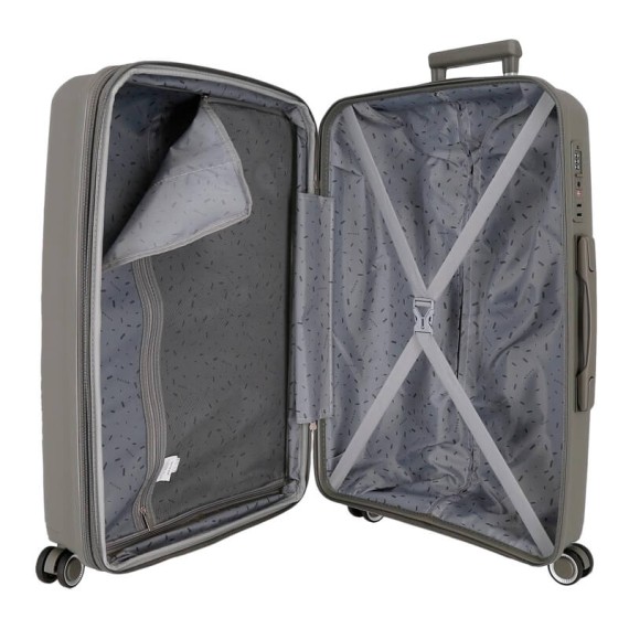 Mala de Viagem / Trolley Grande 78cm 4R Exp. MOVOM Inari Cinza | Ref. 186.5329324