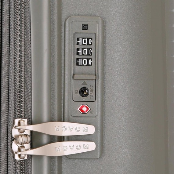 Mala de Viagem / Trolley Grande 78cm 4R Exp. MOVOM Inari Cinza | Ref. 186.5329324