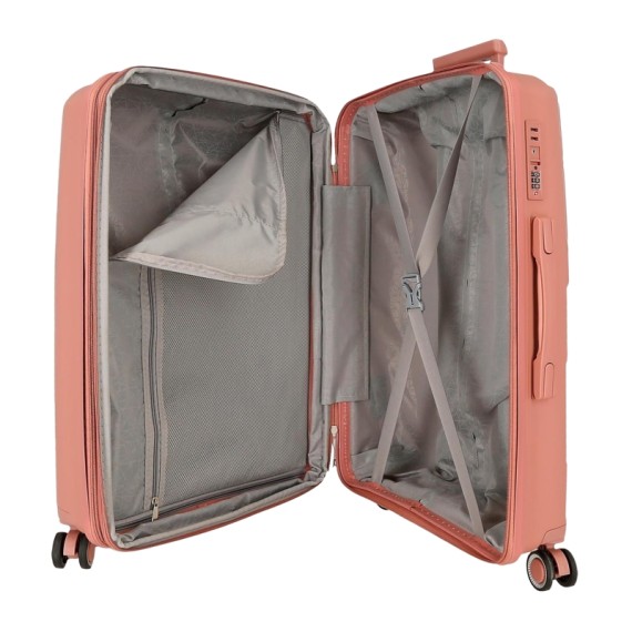 Mala de Viagem / Trolley Grande 78cm 4R Exp. MOVOM Inari Rosa Nude | Ref. 186.5329326 Mala de Viagem / Trolley Grande 78cm 4R Exp. MOVOM Inari Rosa Nude | Ref. 186.5329326